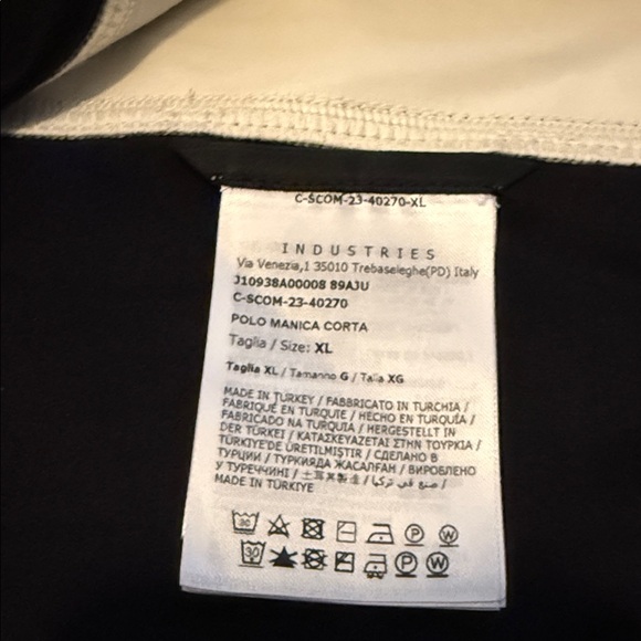 New Moncler Luxury Polo Manica Corta Shirt in Black and White - Picture 9 of 12